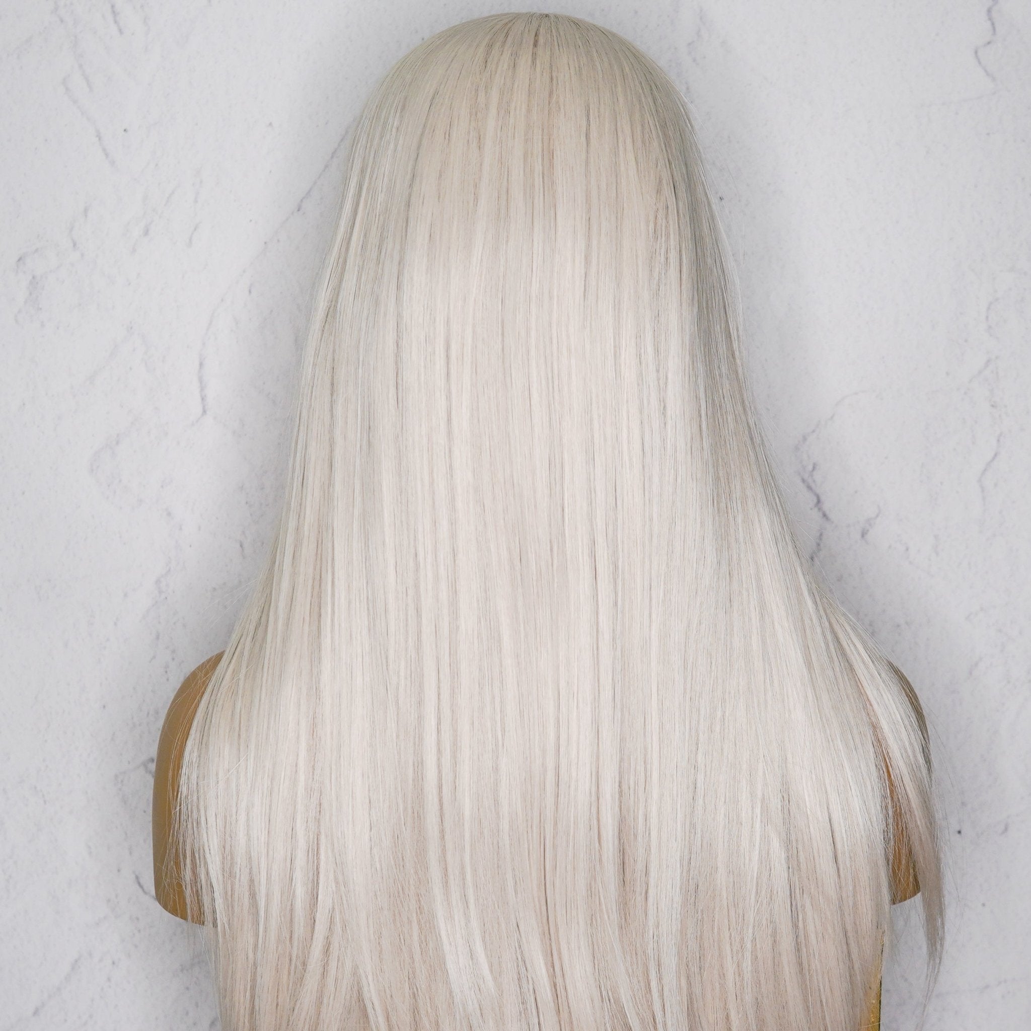 SLOAN Silver White Blonde Lace Front Wig - Milk & Honey Wigs