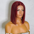 SPICE Red Human Hair Lace Front Wig ** READY TO SHIP ** - Milk & Honey Wigs