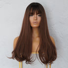 STACEY Brown Ombre Fringe Wig - Milk & Honey Wigs