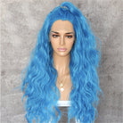 Stuntin' Blue Wavy 24" Lace Front Wig - Milk & Honey Wigs