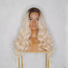 TABITHA Ombre Platinum Lace Front Wig - Milk & Honey