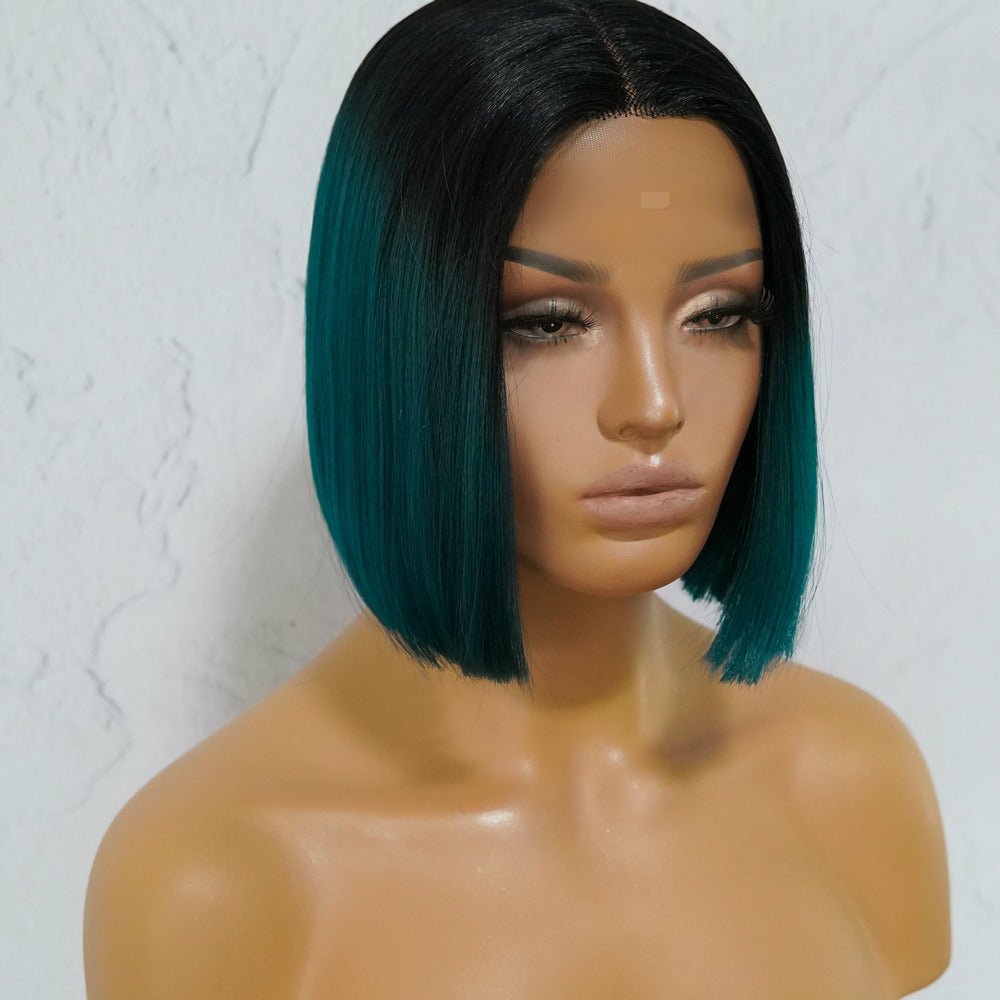 TILLY Ombre Emerald Lace Front Wig - Milk & Honey