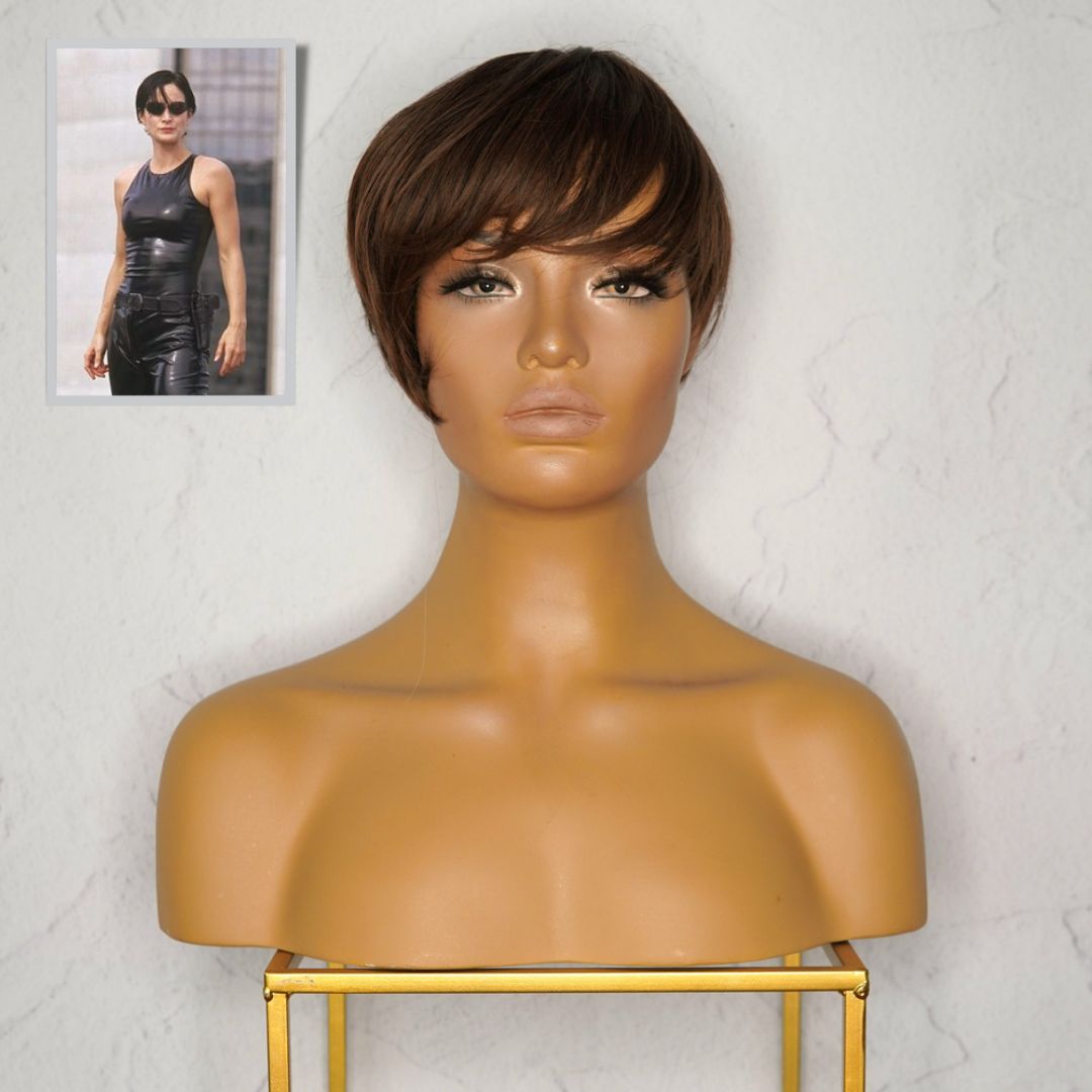 TRINITY MATRIX COSPLAY - KRIS Dark Brown Fringe Wig - Milk & Honey