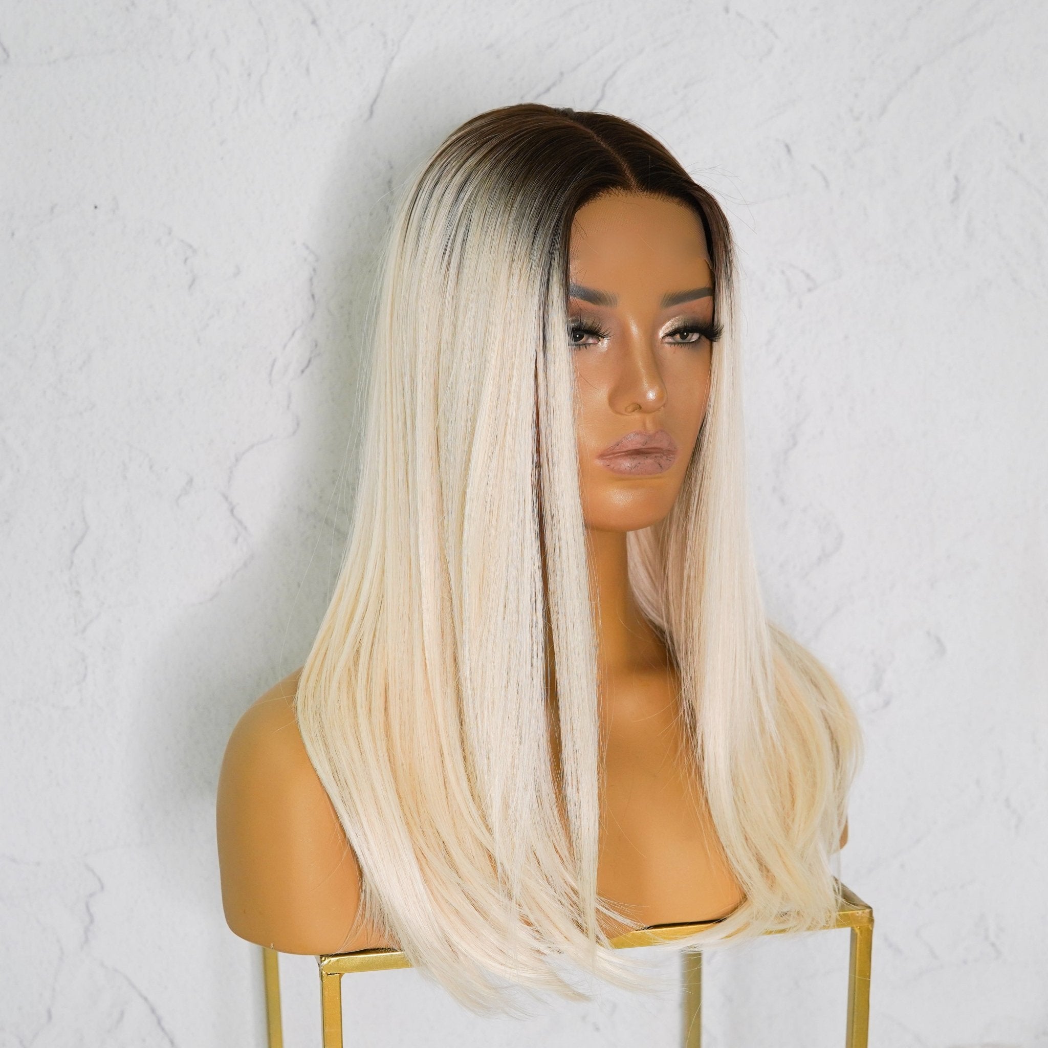 VALERIE Ombre Platinum Lace Front Wig - Milk & Honey Wigs