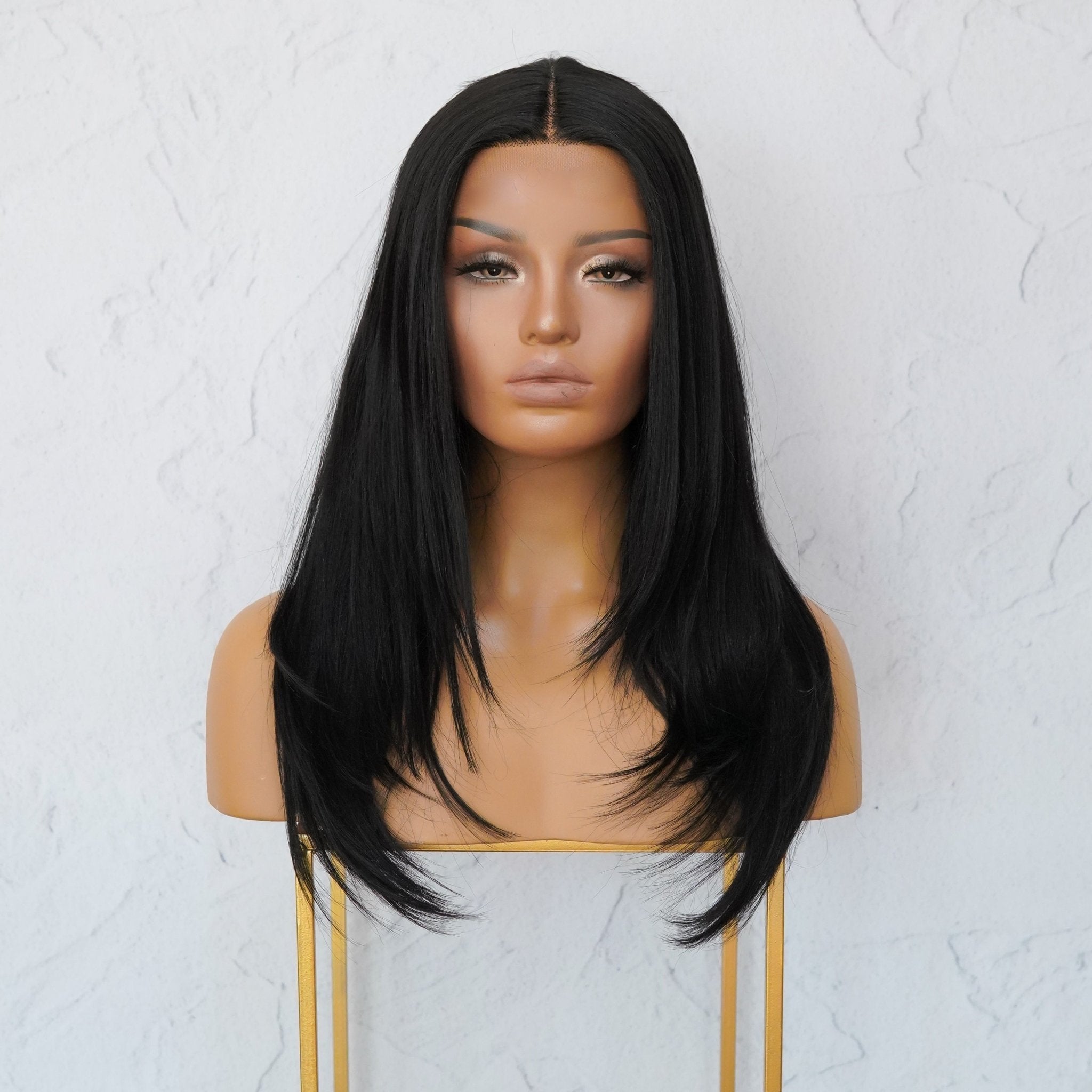 VANESSA Black Lace Front Wig - Milk & Honey Wigs