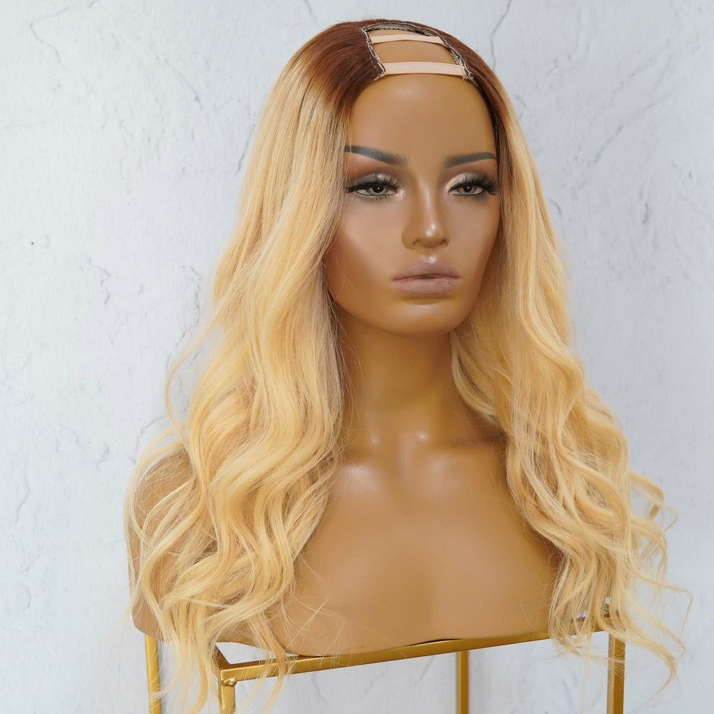 WILLOW Ombre Blonde Human Hair U Part Wig - Milk & Honey
