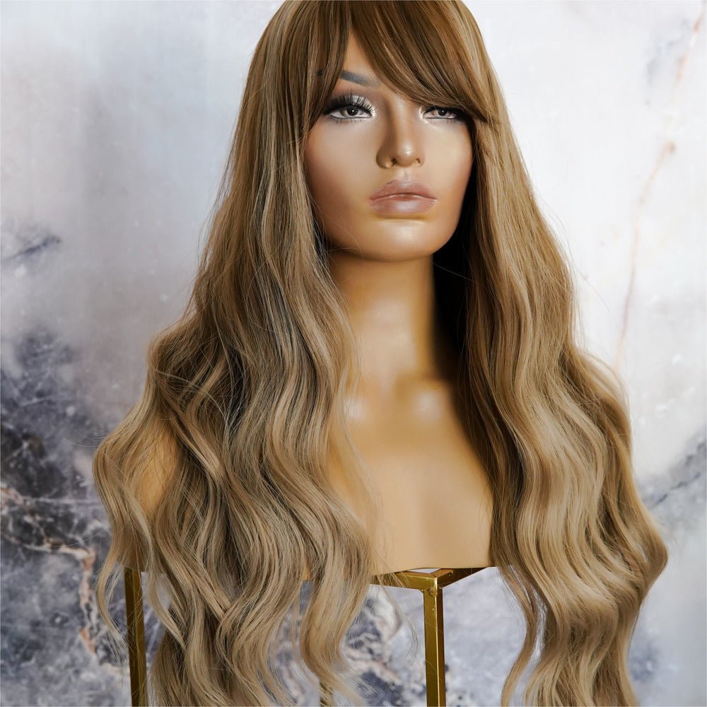 YASMIN Brown Ombre Fringe Wig - Milk & Honey Wigs