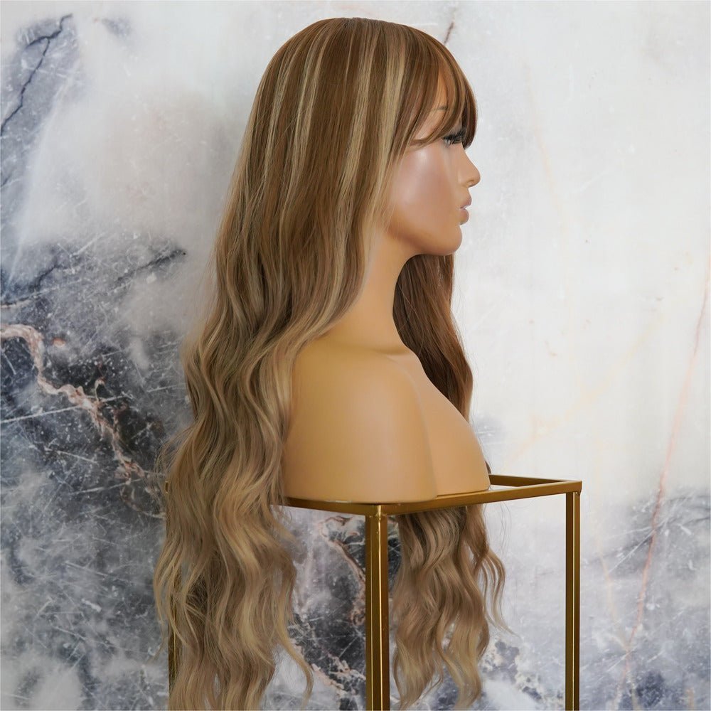 YASMIN Brown Ombre Fringe Wig - Milk & Honey Wigs