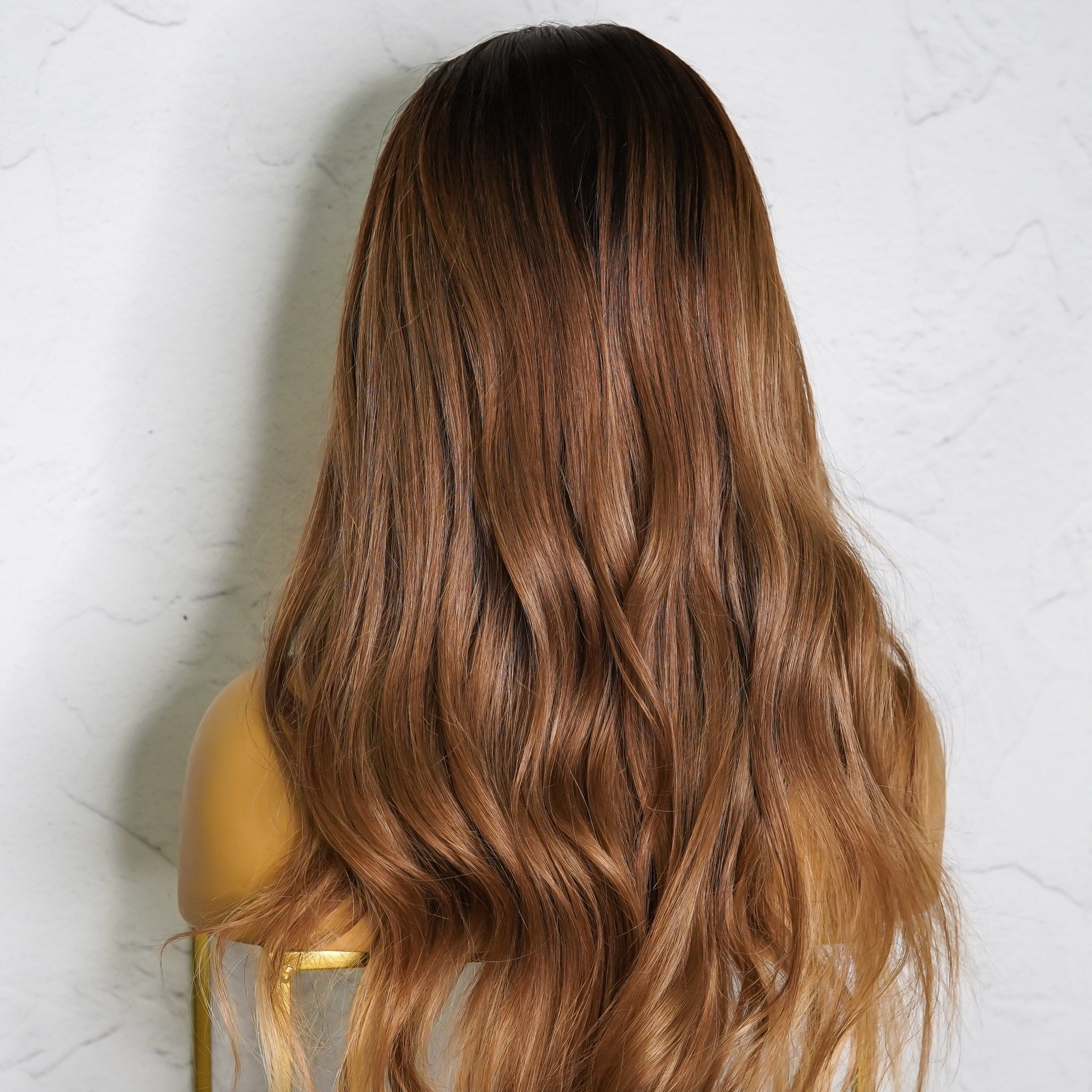 YOLANDA Ombre Human Hair Lace Front Wig - Milk & Honey Wigs