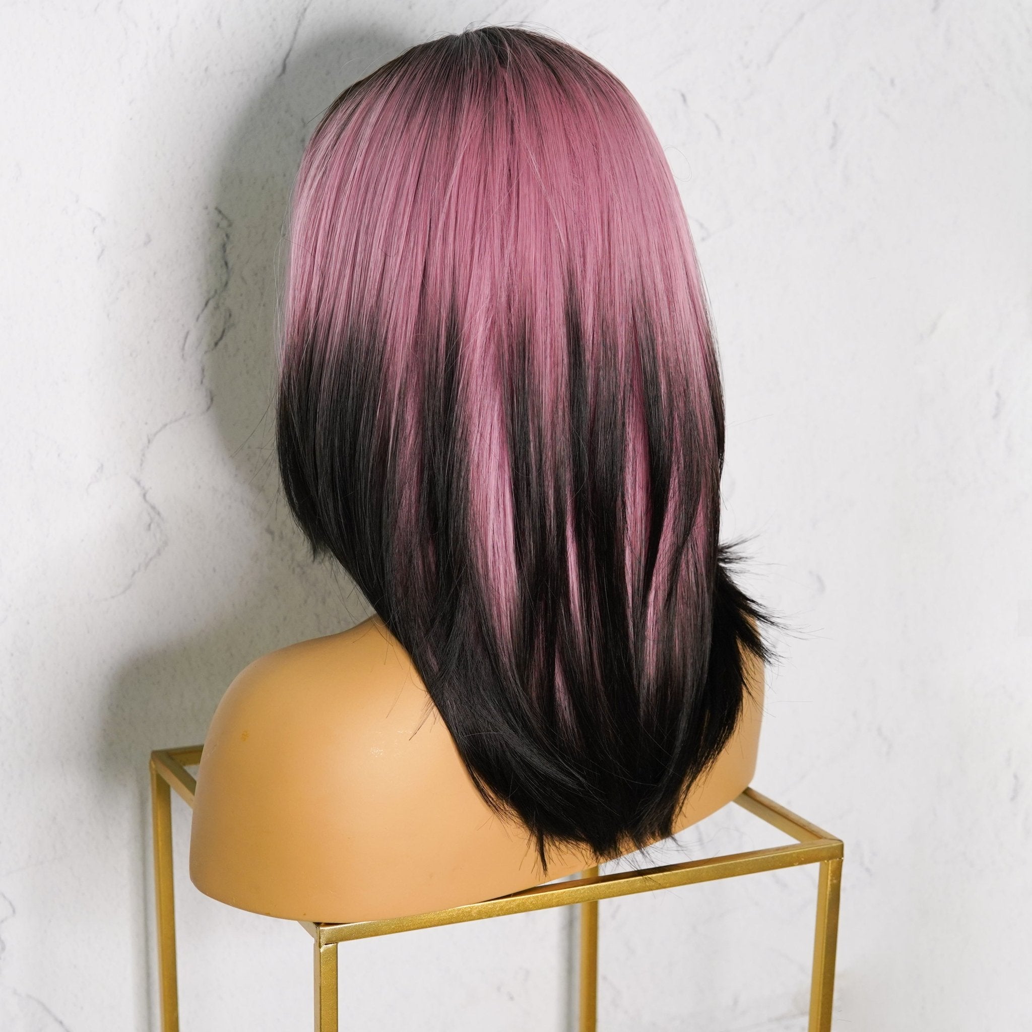 YURI Ombre Pink Fringe Wig - Milk & Honey